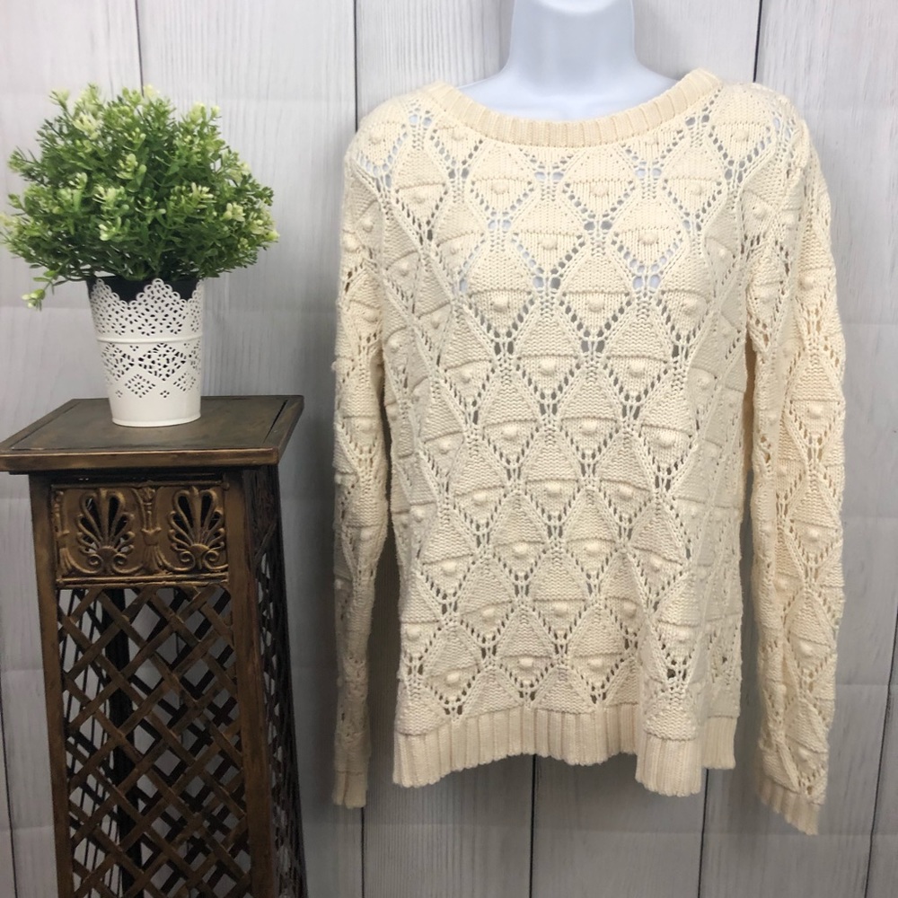 Tommy Hilfiger size S Cream Sweater